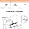 Electric Fireplace, YIKA, 1800W, Wall - view 3