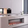 Electric Fireplace, YIKA, 900W, Log set+glass panel