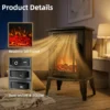 Electric Freestanding Fireplace, 2000W, 2000 W, Plastic - view 4