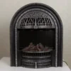 Electric Freestanding Metal Fireplace, LED, 80 - view 2