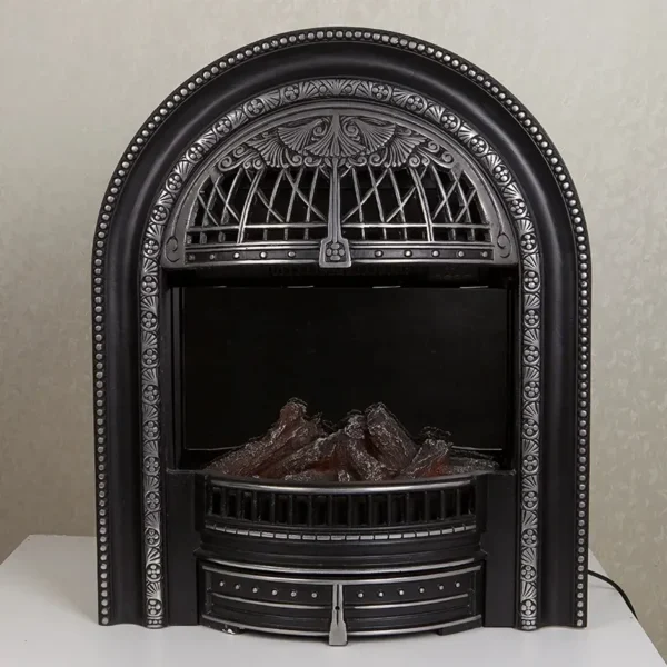 Electric Freestanding Metal Fireplace, LED, 80 - view 2