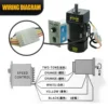 Electric Gear Motor, HLTNC, 250W, 1400RPM, 110V/220V/380V - view 2