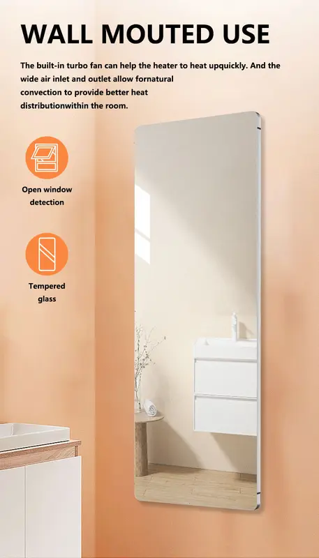 Electric Glass Panel, 600w, Wall - view 2