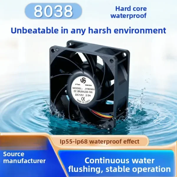 Electric Greenhouse Cooling Fan, IP68, Waterproof, 120, 172