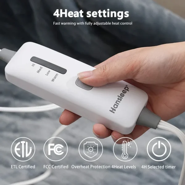 Electric Heated Blanket, 120V, 100W - view 6