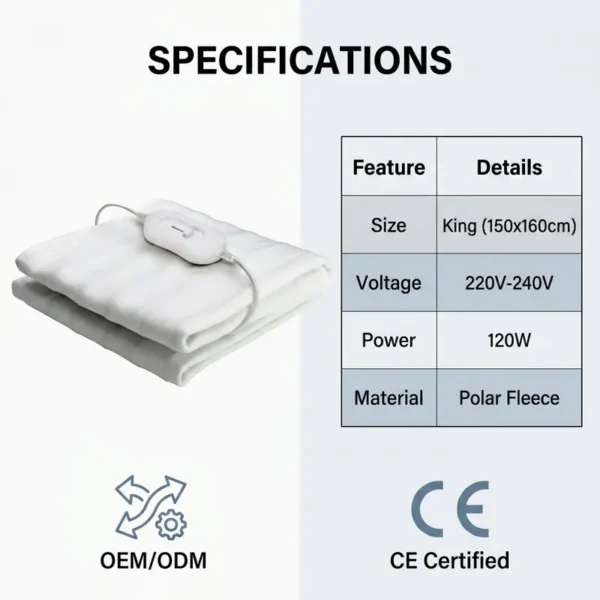 Electric Heated Blankets, 110V, AC 110V, Us Plug - view 6