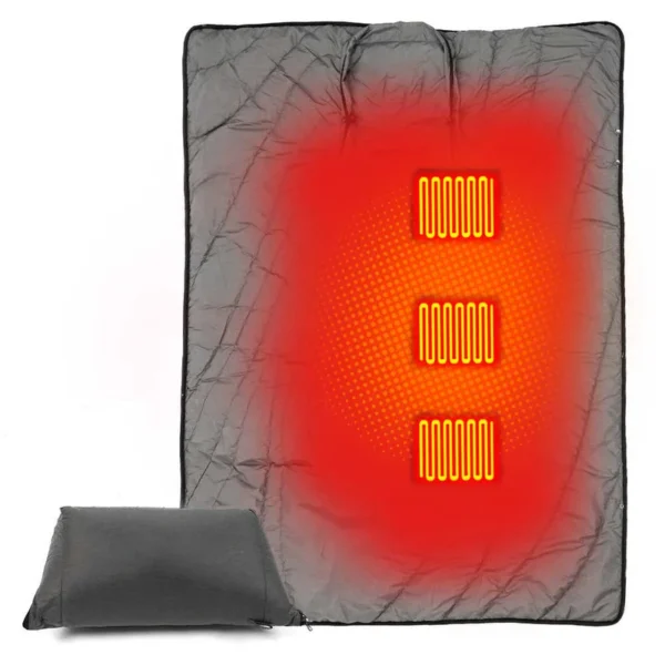 Electric Heated Puffy Blanket, 5V, USB