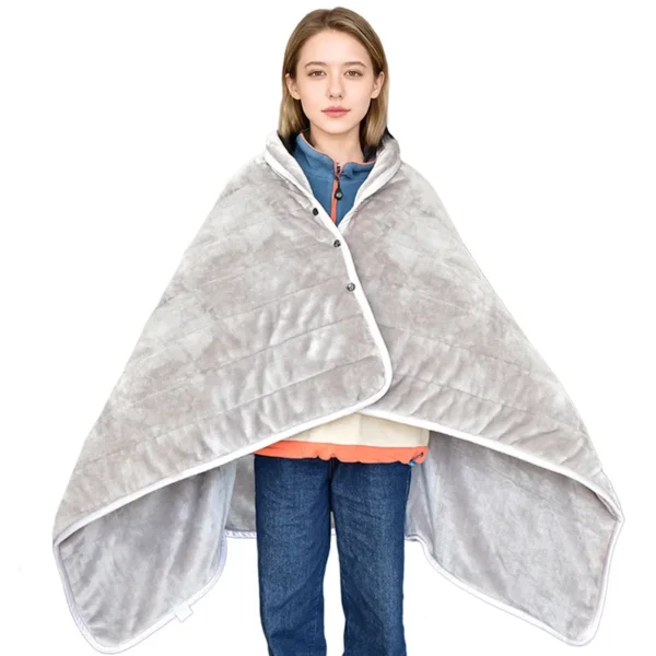 Electric Heated Shawl Blanket, DC 12V, Polyester - view 3