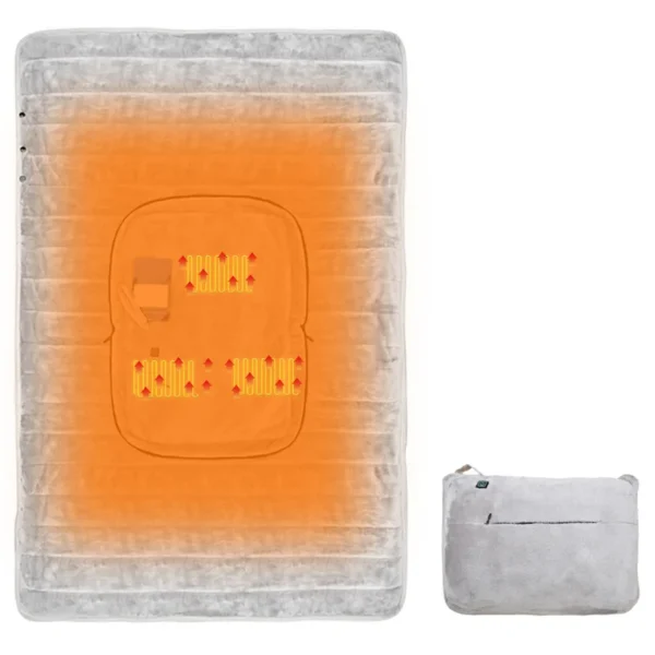 Electric Heated Shawl Blanket, DC 12V, Polyester - view 6