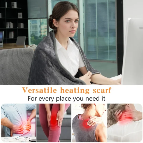 Electric Heated Throw Blanket, 110 W(0.15hp), Flannel Fleece - view 3