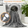 Electric Heated Throw Blanket, 110 W(0.15hp), Flannel Fleece - view 5