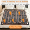 Electric Heated Throw Blanket, 110 W(0.15hp), Flannel Fleece - view 6