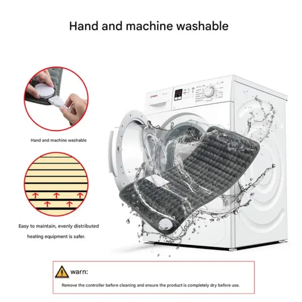 Electric Heated Throw Blanket, 75W(0.10hp), Flannel Fleece - view 6
