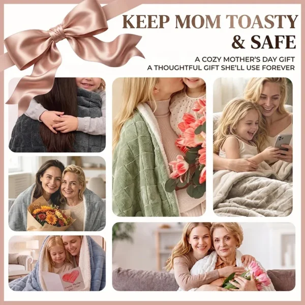 Electric Heated Throw Blanket, AC 110V-240V, Us Plug - view 6