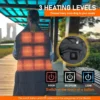 Electric Heated Throw Blanket, Portable, USB - view 5