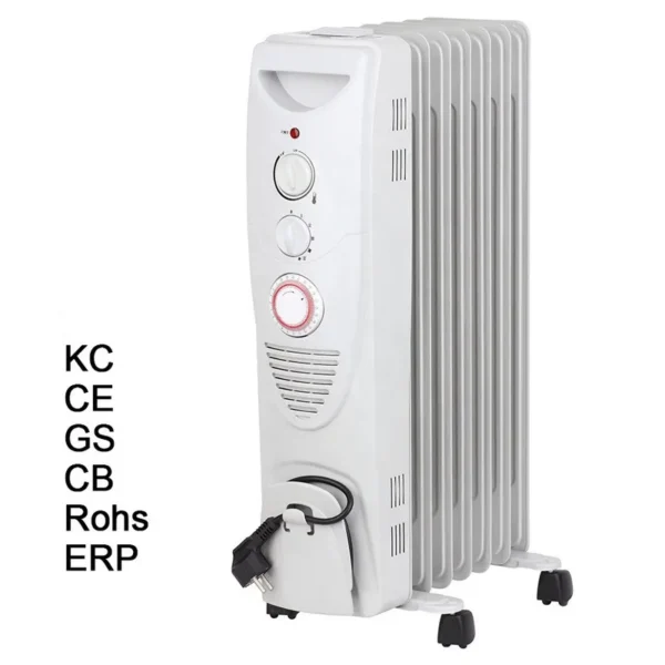 Electric Heater, 1500W, 1500 W, Metal - view 2