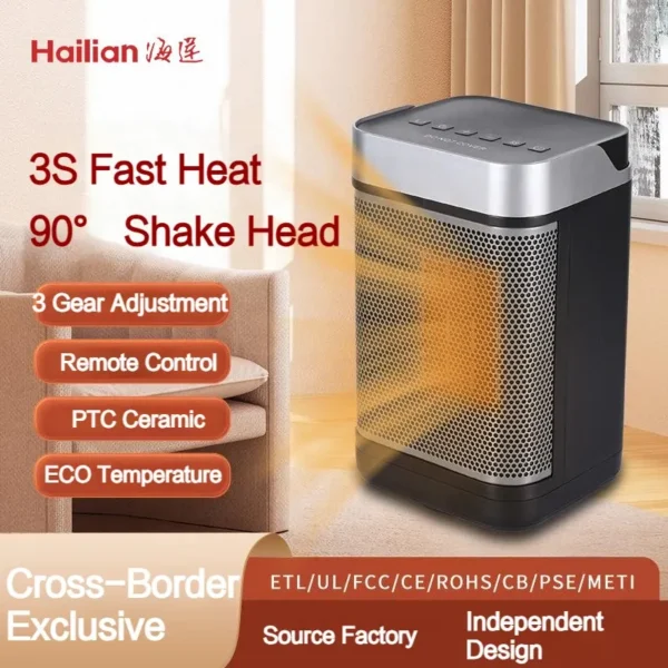 Electric Heater, 1500W, Portable - view 4