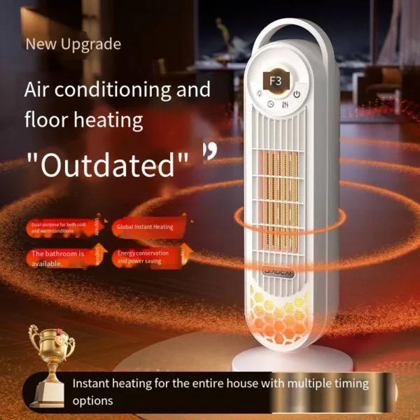 Electric Heater, 2000W, PTC, Portable - view 4