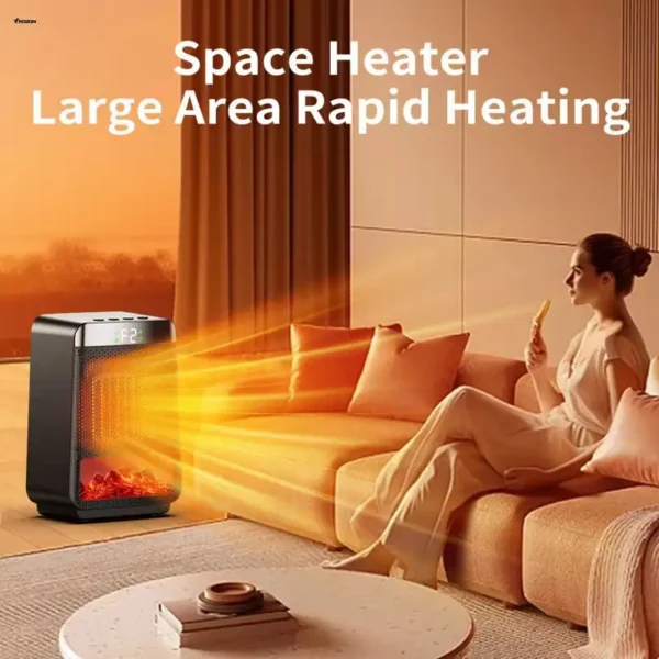 Electric Heater, Portable, 1000W, ABS+PC+PTC - view 5