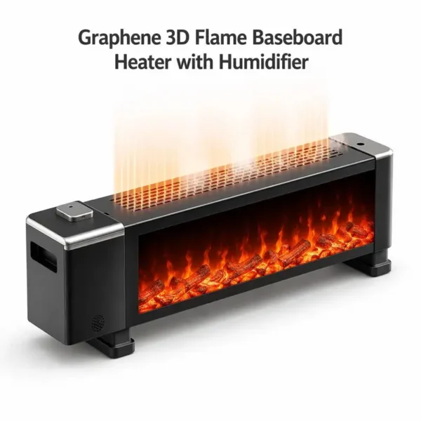 Electric Heater, Portable, 2000 W, Metal
