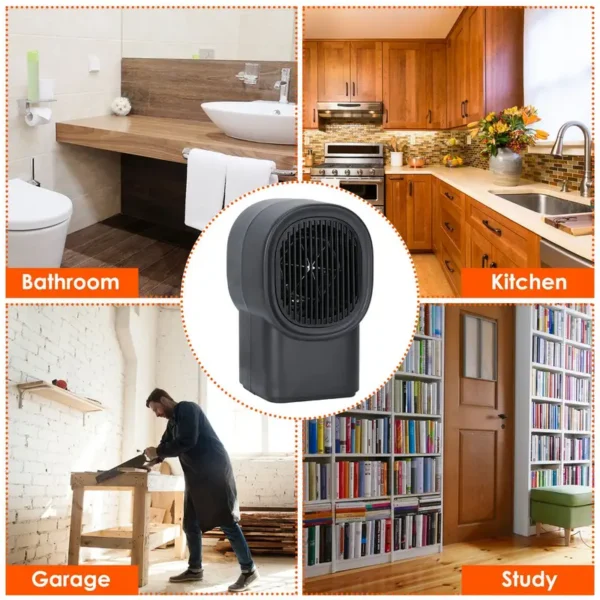 Electric Heater, Portable, 400W - view 5