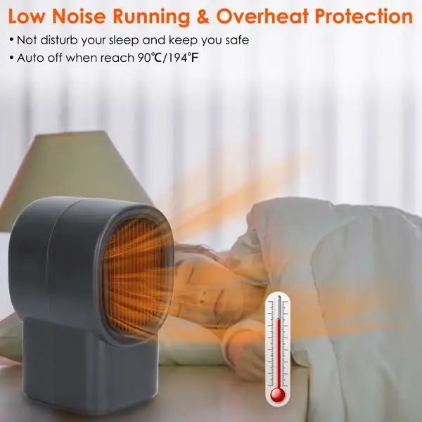 Electric Heater, Portable, 500W - view 3