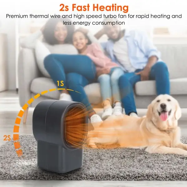 Electric Heater, Portable, 500W - view 5