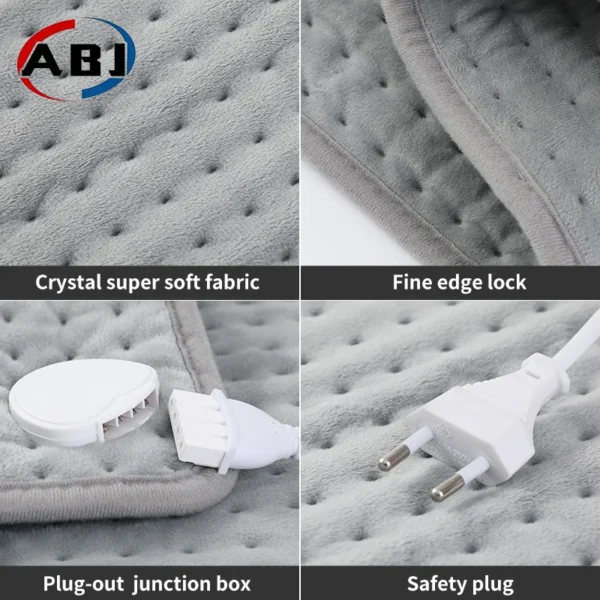 Electric Heating Pad Blanket, Crystal velvet - view 3