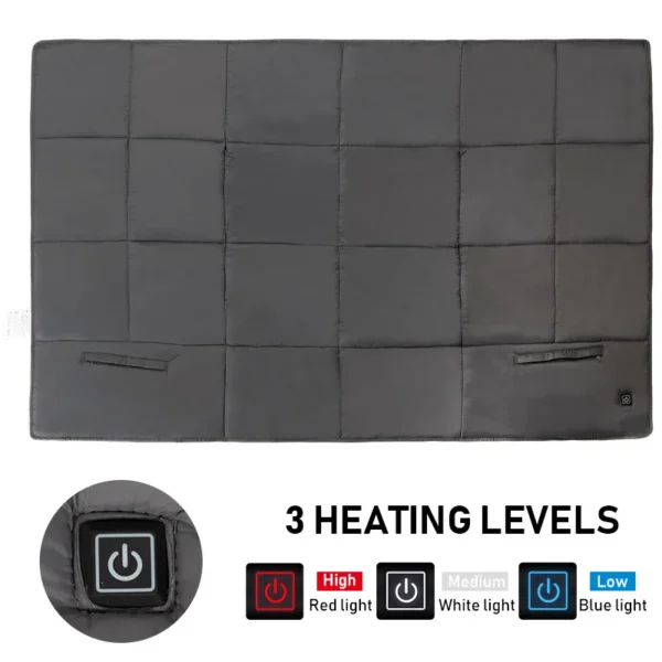 Electric Heating Wearable Blanket, Portable, 5V, USB - view 3