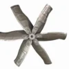 Electric Industrial Axial Blower, Steel, Wall - view 3