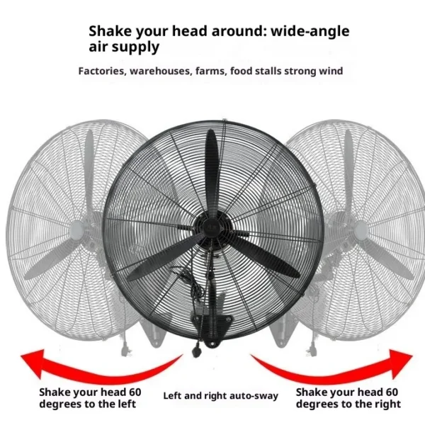 Electric Industrial Fan, Axial, plastic - view 3