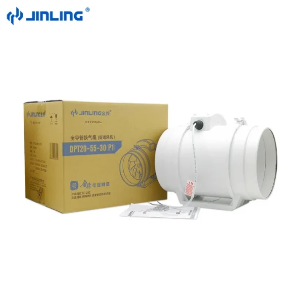 Electric Inline Duct Fan, Plastic, Axial - view 2
