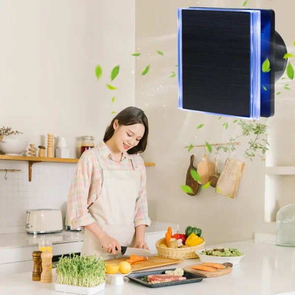 Electric Kitchen Exhaust Fan, Stainless, Steel, IPX4, 90m/h - view 4
