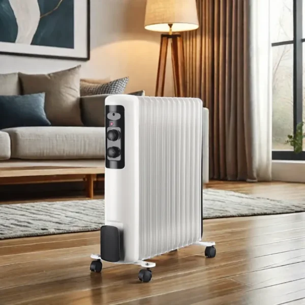 Electric Oil-filled Radiator, 1500-2000W, Wall - view 4