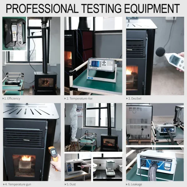 Electric Pellet Stove, 11kW, CARBON STEEL, KP0801A - view 6