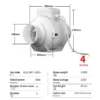 Electric Plastic Axial Blower, 3-12inch, 110-240 v - view 6
