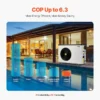 Electric Pool Heat Pump, 22250, BTU - view 4