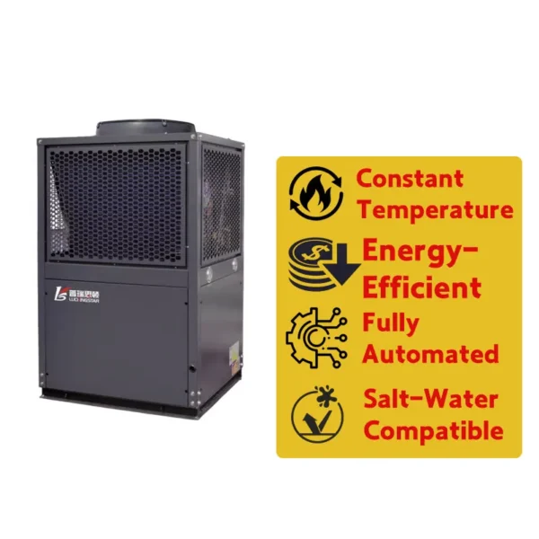 Electric Pool Heater, 220V, 9kW, Titanium - view 2