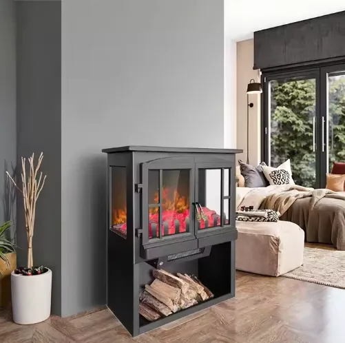 Electric Portable Fireplace, 2000W, Plastic - view 3
