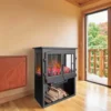 Electric Portable Fireplace, 2000W, Plastic - view 4