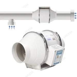 Electric Powered Duct Fan, Plastic, Centrifugal