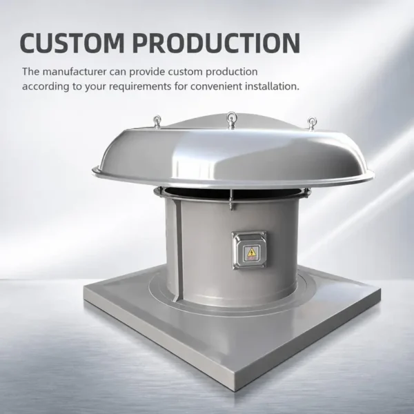 Electric Roof Exhaust Fan, Stainless, Steel - view 4