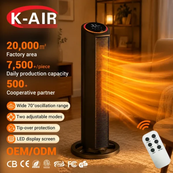 Electric Space Heater, PTC, Portable