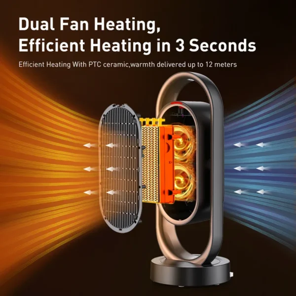 Electric Space Ptc Heater, FCC, ETL, 2000w, Portable - view 4