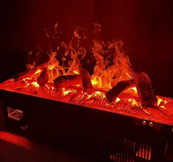 Electric Vapor Fireplace, 1m, Stainless, 304, 3D