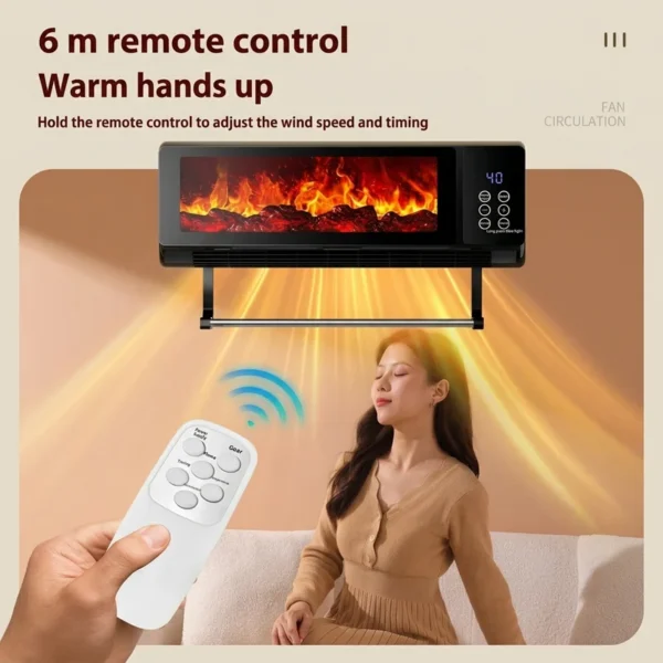 Electric Wall Heater, 2000W, PTC, 3D - view 2