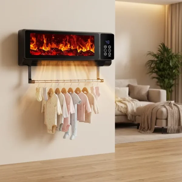 Electric Wall Heater, 2000W, PTC, 3D - view 4