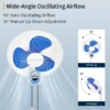 Electric Wall-mounted Fan, 16-inch, plastic - view 2