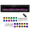 Electric Wall-mounted Fireplace, 68-Inch, 1500 W, Metal - view 3