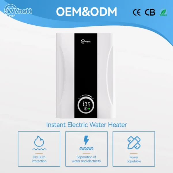 Electric Water Heater, 8kW, 240V, 60Hz, ETL - view 3